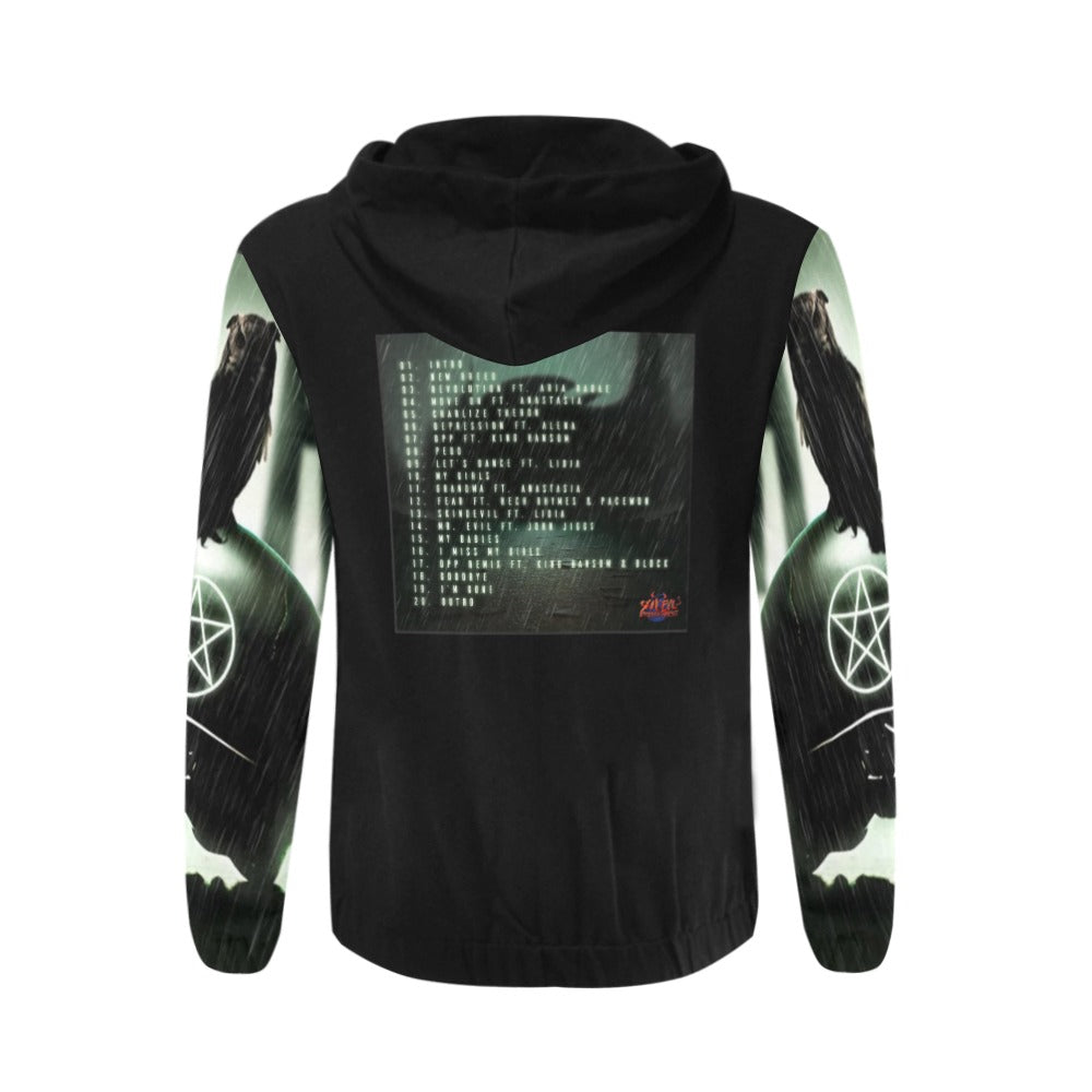 Skin devils Fear-Moreno men's Zip  Hoodie